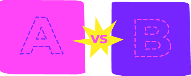 A vs B